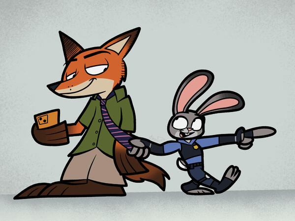Nick and Judy (Zootopia)