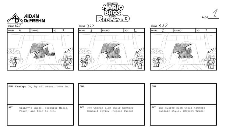 Super Mario Bros: Replayed Storyboard