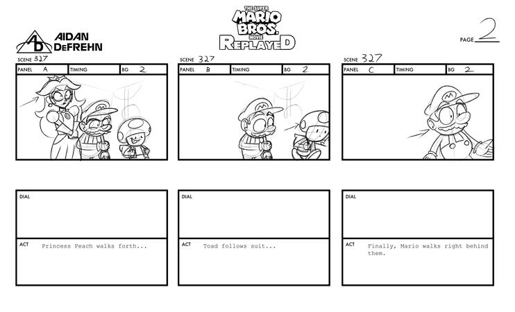 Super Mario Bros: Replayed Storyboard 2